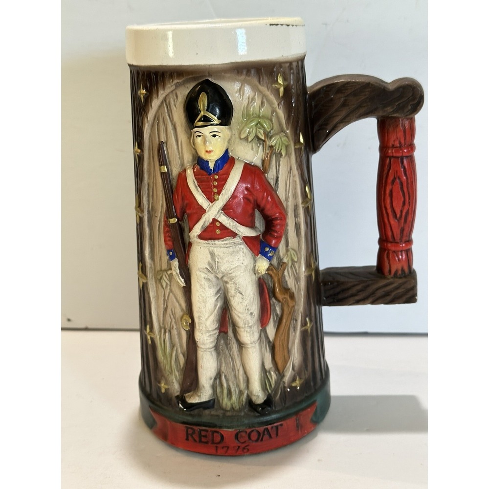 BEER STEIN 1776 collectors REDCOAT NAPCOWARE C7593‎ 8 1/2" mug mint condition